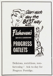 Flahavan's Porridge Advert 1960s