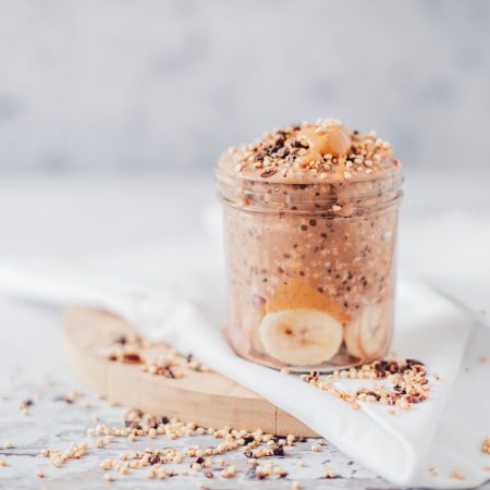 chocolate and peanut butter overnight oats