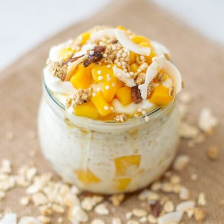 Mango Coconut Overnight Oats